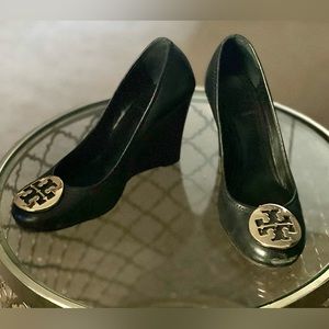 Black Tory Burch Sophie Wedges